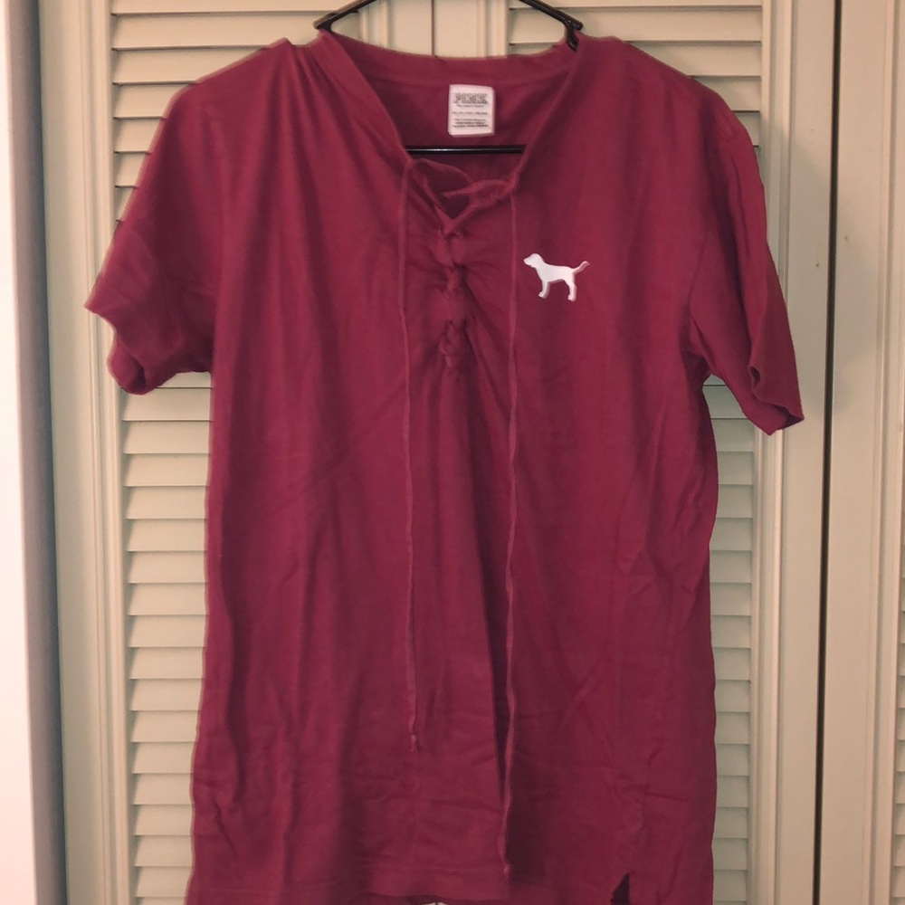 VS pink dusty rose short sleeved t-shirt